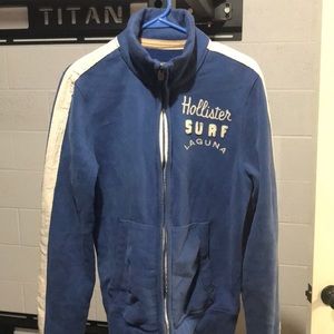 HOLLISTER ZIP UP TRACK JACKET MEDIUM